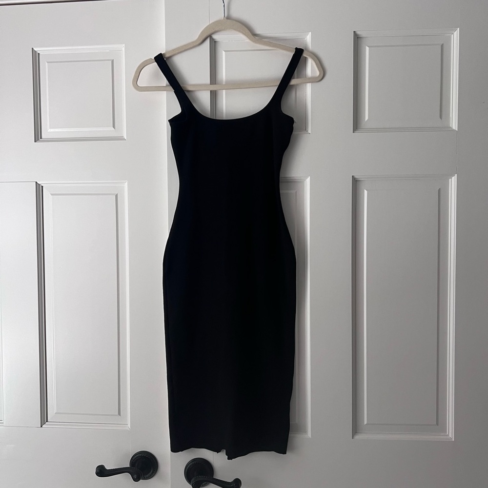 American Apparel Black Midi Bodycon Dress